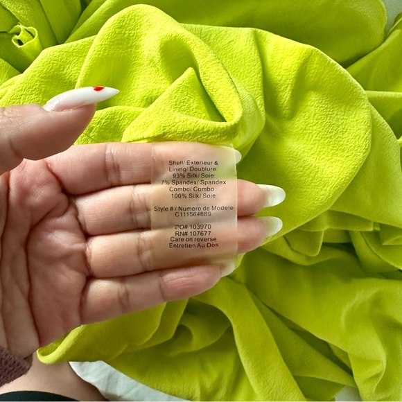 Alice + Olivia • Strapless Lime Dress - Picture 8 of 10